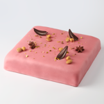 Luxurious marzipan cake pink