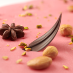 Luxurious marzipan cake pink