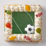 Voetbalveld taart