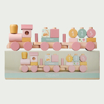 Wooden toy train Pink