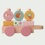 Wooden toy train Pink