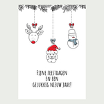 Fijne Feestdagen kersthangers