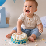 Smash cake blauw