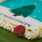 Kerst marsepein fototaart