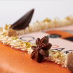 Luxury marzipan photo cake orange