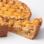 Apple cake with whipped cream