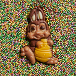 Chocolade paasei bunny