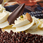 Luxe slagroom fototaart rond