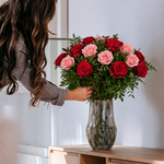 Boeket Roos rood-roze