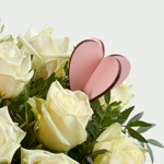 Liefdesboeket Roos wit