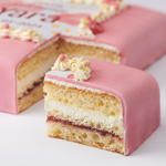 New born marzipan cake pink