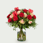Valentine's bouquet Roos red-rose large