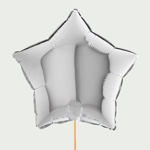Ballon zilveren ster