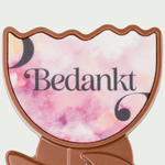 Chocolade bloem Bedankt