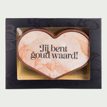 Chocolade hart Jij bent goud waard