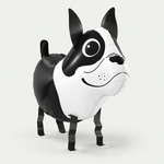 Meeloop ballon hond