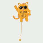 Grote Happy birthday cat