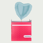Ballon hart blauw