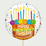 ECO-ballon Happy birthday candles