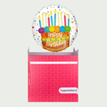 ECO-ballon Happy birthday candles