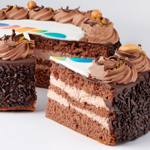 Chocolade fototaart