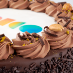 Chocolade fototaart