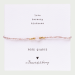 A Beautiful Story rose quartz gold