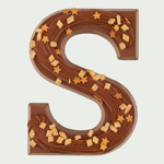 Chocoladeletter S sterren en fudge