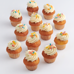 Festive mini cupcakes