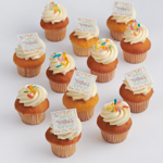 Festive mini photo cupcakes