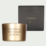 Liefdevolle kerstdagen geurkaars