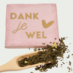 Giftset tegeltje Bedankt