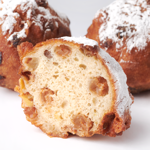 Verse oliebollen met krenten