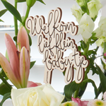 Geboorteboeket Mia met bijsteker