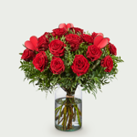 Valentijnsboeket Roos rood groot