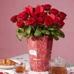 10, 15 of 20 rozen met harten