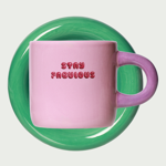 Stay fabulous mok met schotel