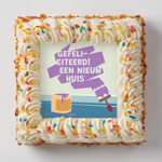 Nieuwe woning taart