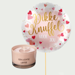 Dikke knuffel ballon met geurkaars