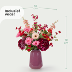 Zijden boeket Maeve incl. vaas