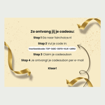 Keuze cadeaubon Bedankt