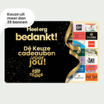 Keuze cadeaubon Bedankt