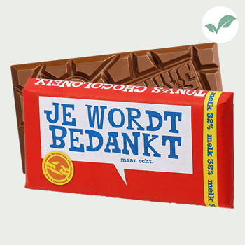 Tony's Chocolonely Je wordt bedankt