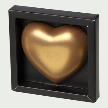 Mailbox chocolate heart gold