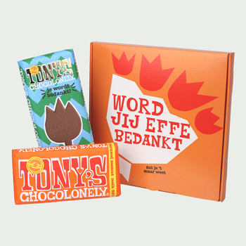 Tony's Chocolonely Duo doosje Bedankt