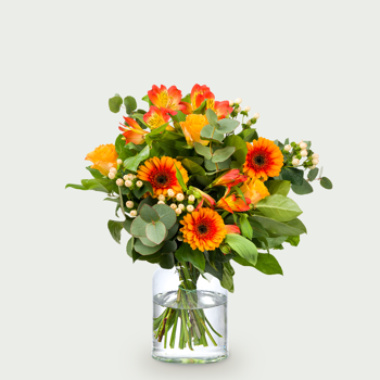 Bouquet orange flowers