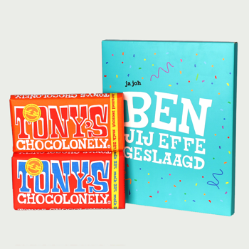 Tony's Chocolonely duo box Gratuated