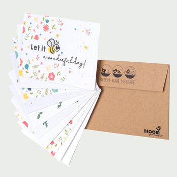 Sustainable greeting card set 10 pieces