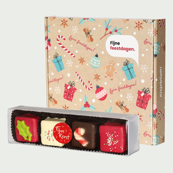 Marsepein petit fours kerst