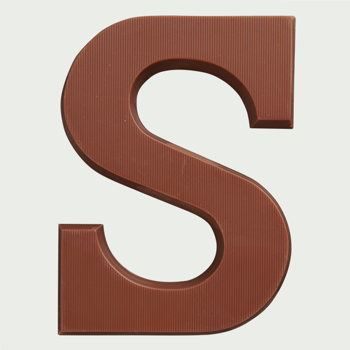 Chocoladeletter melk S